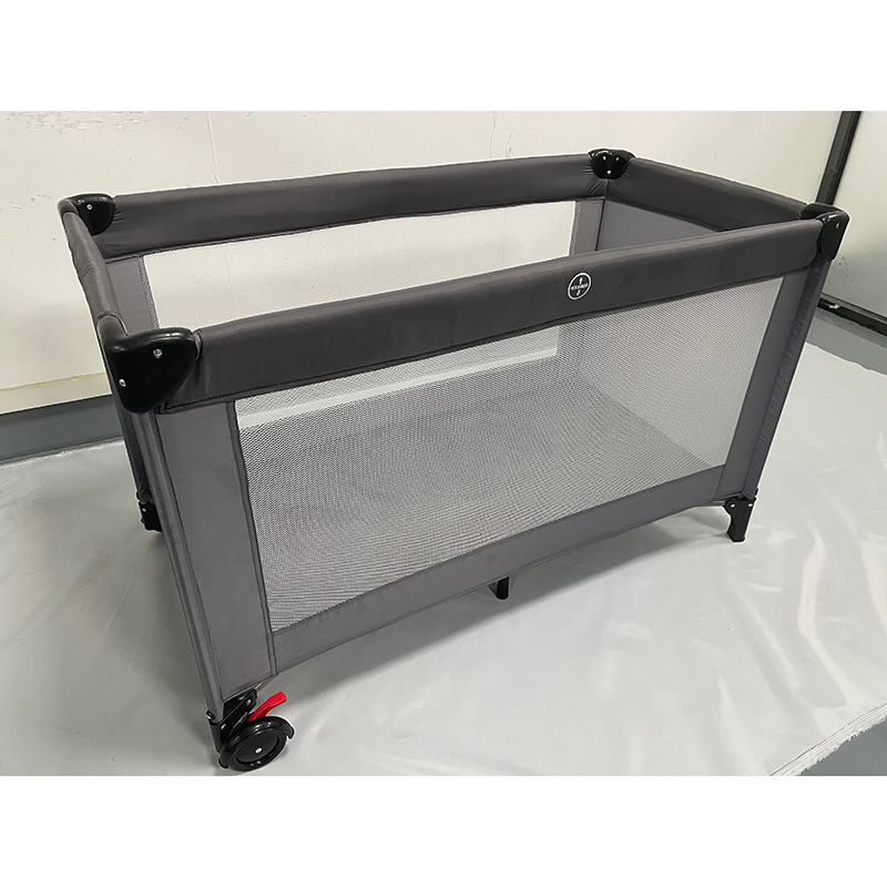Grey baby cots baby travel bed foldable baby playard