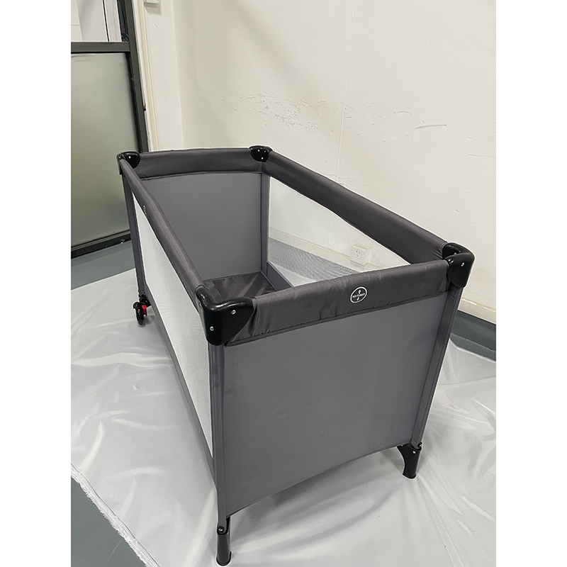 Grey baby cots baby travel bed foldable baby playard