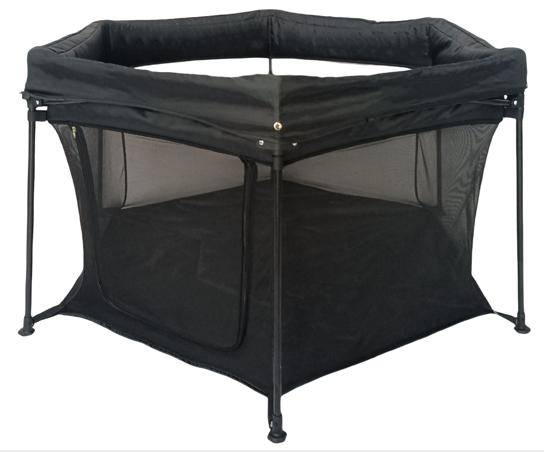 New hexagonal floor-standing playpen